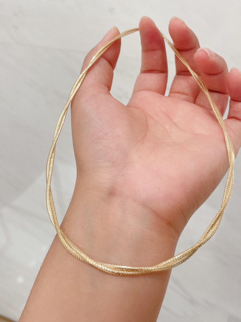 Classic Collarbone 18kt Gold Necklace Barak Fashion