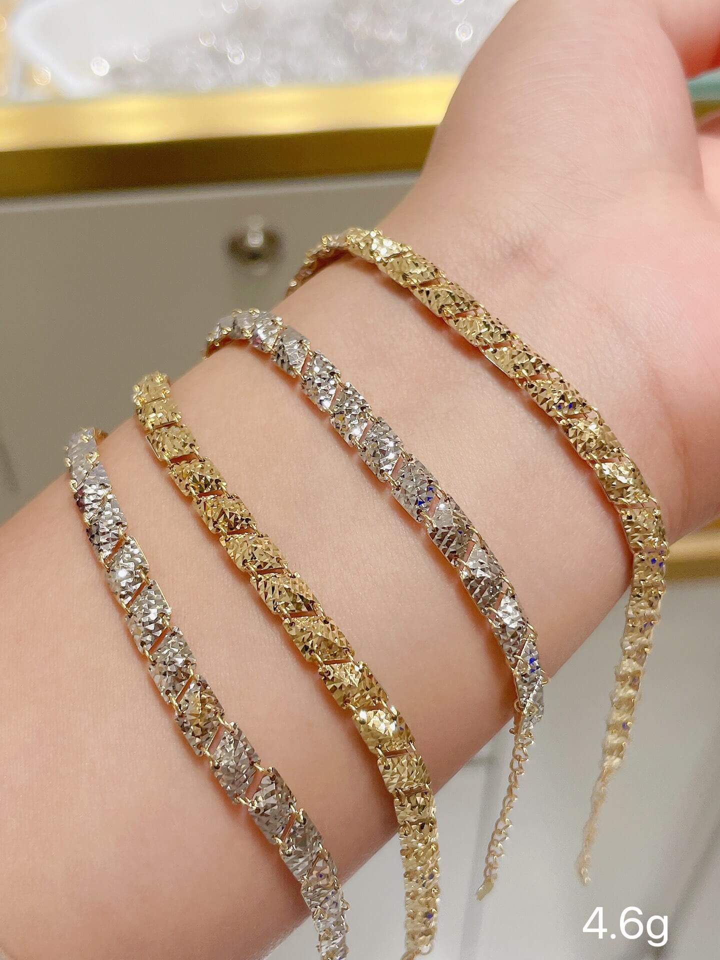 Classic Simple 18kt Gold Bracelet Barak Fashion