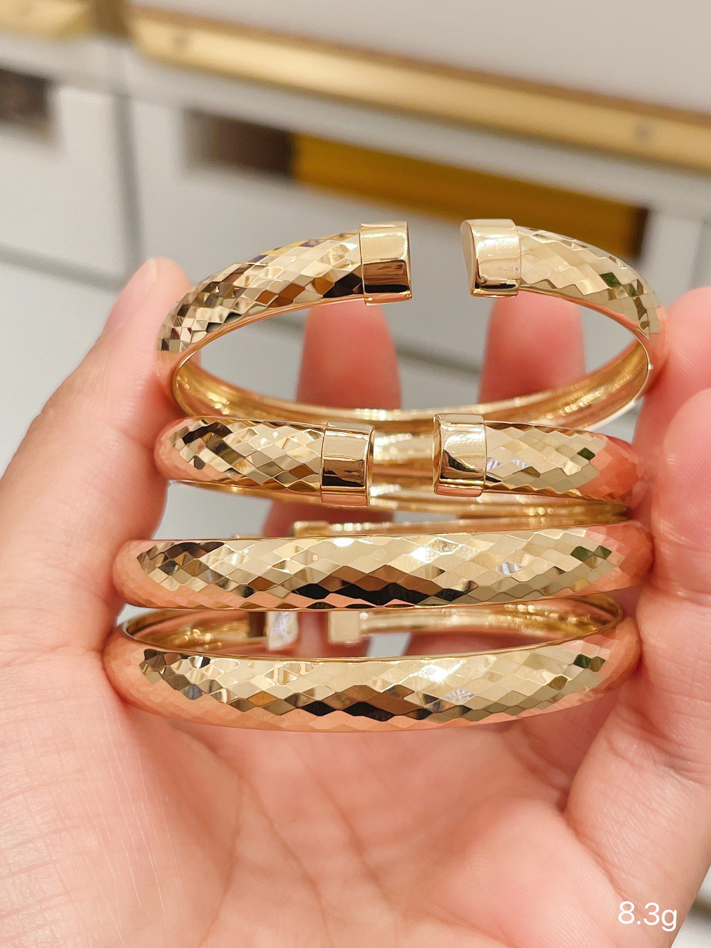 Classic Simple 18kt Gold Bracelet Barak Fashion