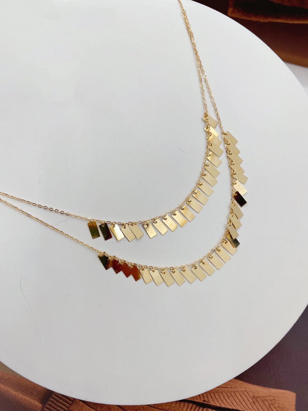 Simple Cold Style 18kt Gold Necklace - Barak Fashion