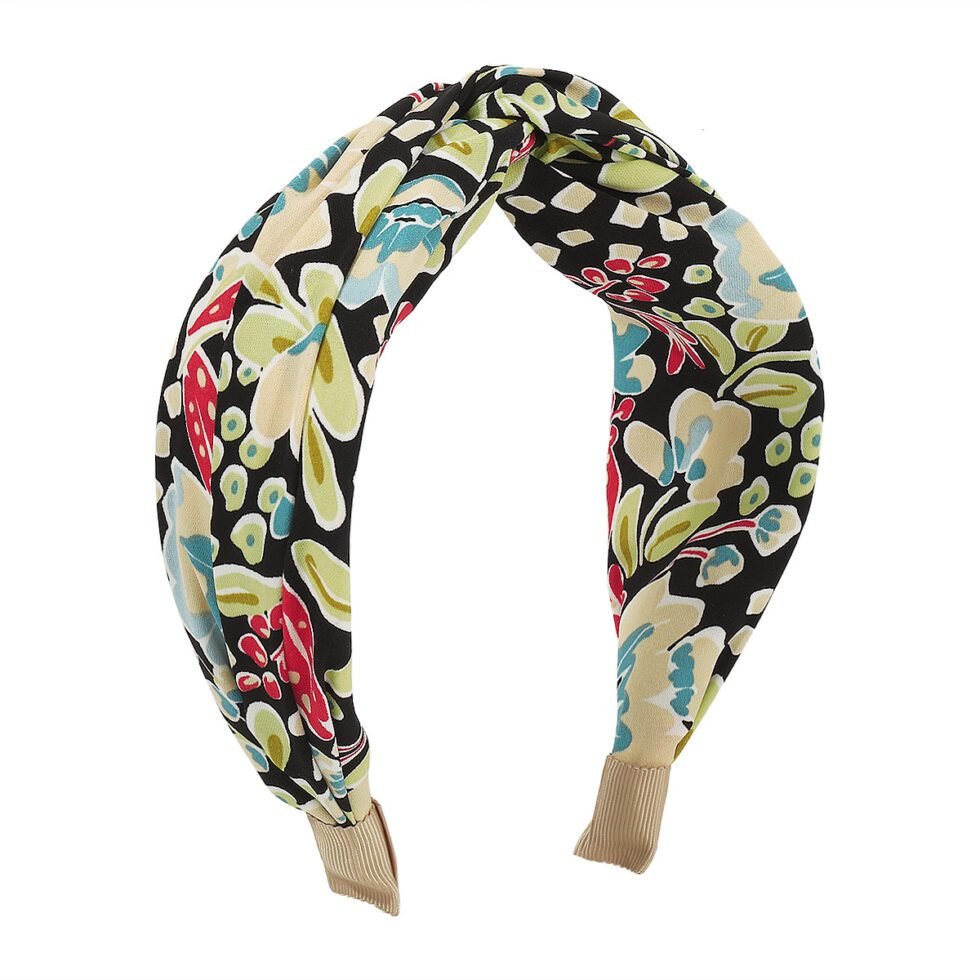 AB03 Simple Ethos Printed Cross Headband For Women-hb0023-