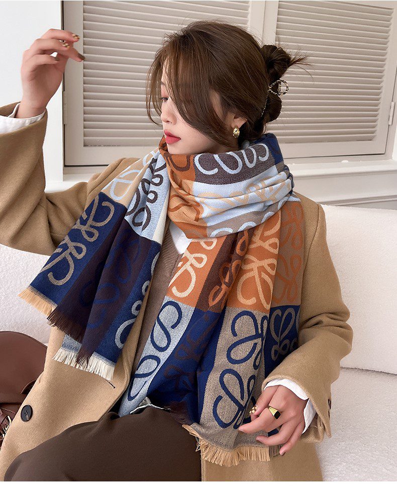 Autumn And Winter Love Scarf Women's Warm-tip002-l