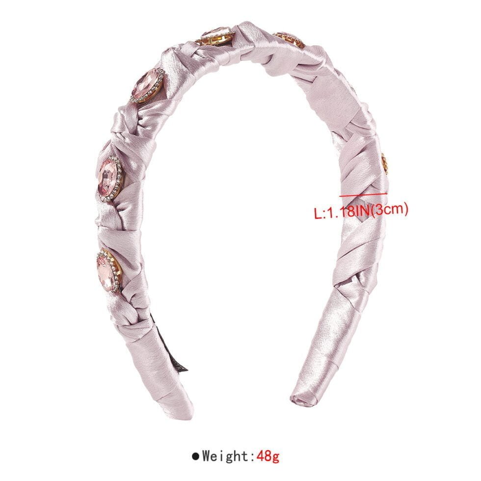 Cloth And Diamond Set Headband-hb0062-d