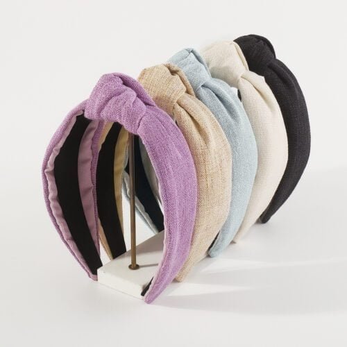 Fashion Cross Knot Fabric Headband-hb0058-a