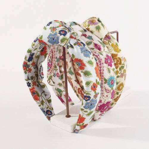 Fashion Printed Fabric Knotted Headband-hb0069-a