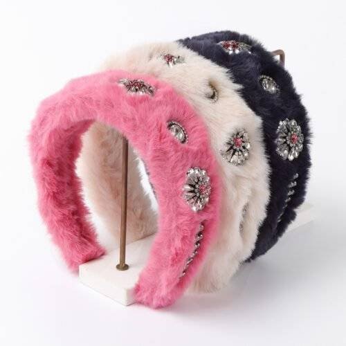 New Fashion High Sense Plush Headband-hb0034-a