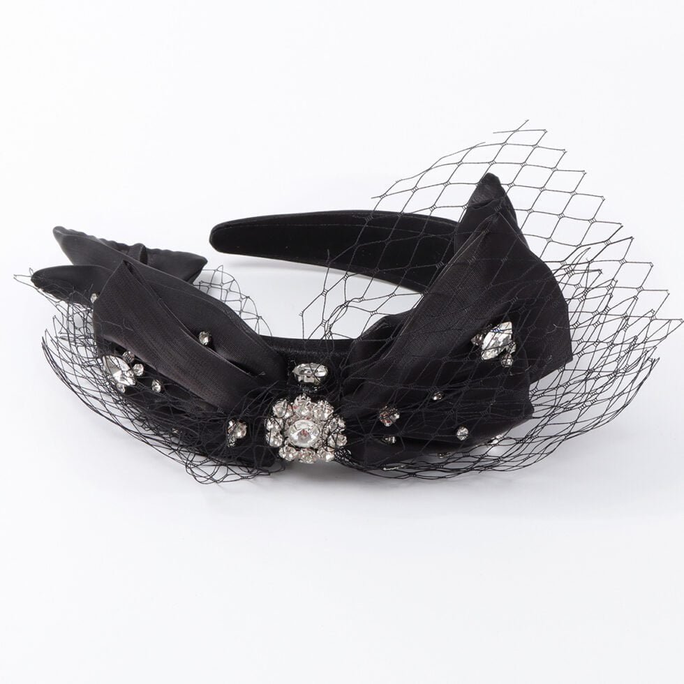 Stylish Bow With Diamond Headband-hb0047-c