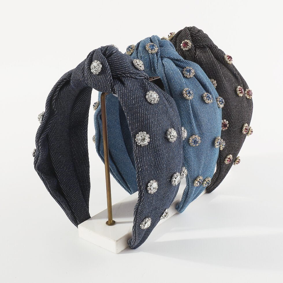 Stylish Vintage Denim Headband-HB0008-a