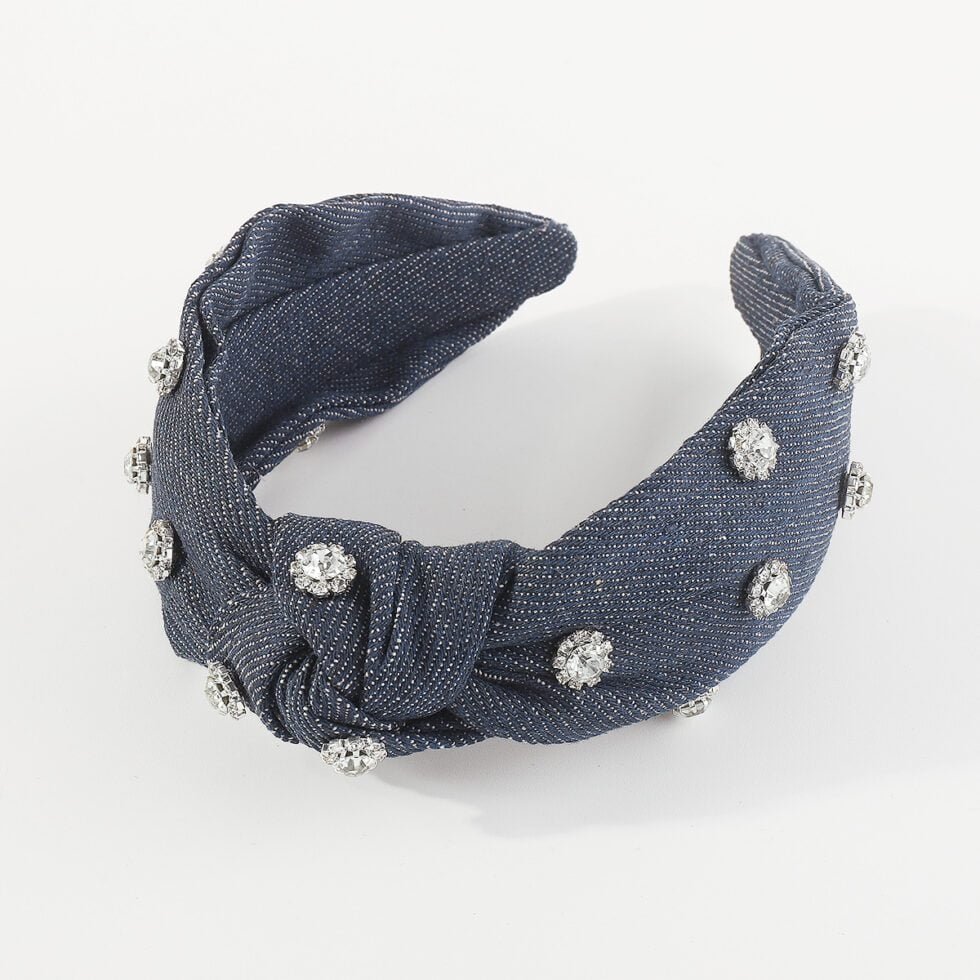 Stylish Vintage Denim Headband-HB0008-b