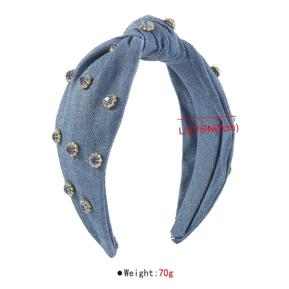 Stylish Vintage Denim Headband-HB0008-e