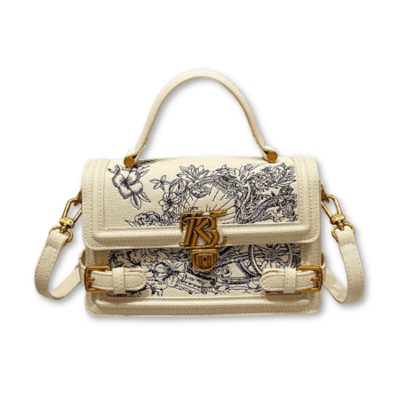 3Embroidery Handbag Women's Latch Fashion Single Shoulder Crossbody Bag-BAG002-k