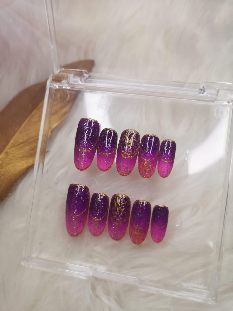 Arab Princess Press on Nails Handmade Nails-hmn014b