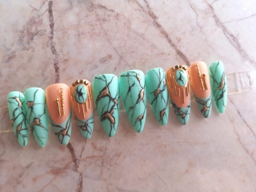 kallaite Press on Nails Handmade Nails-HMN003