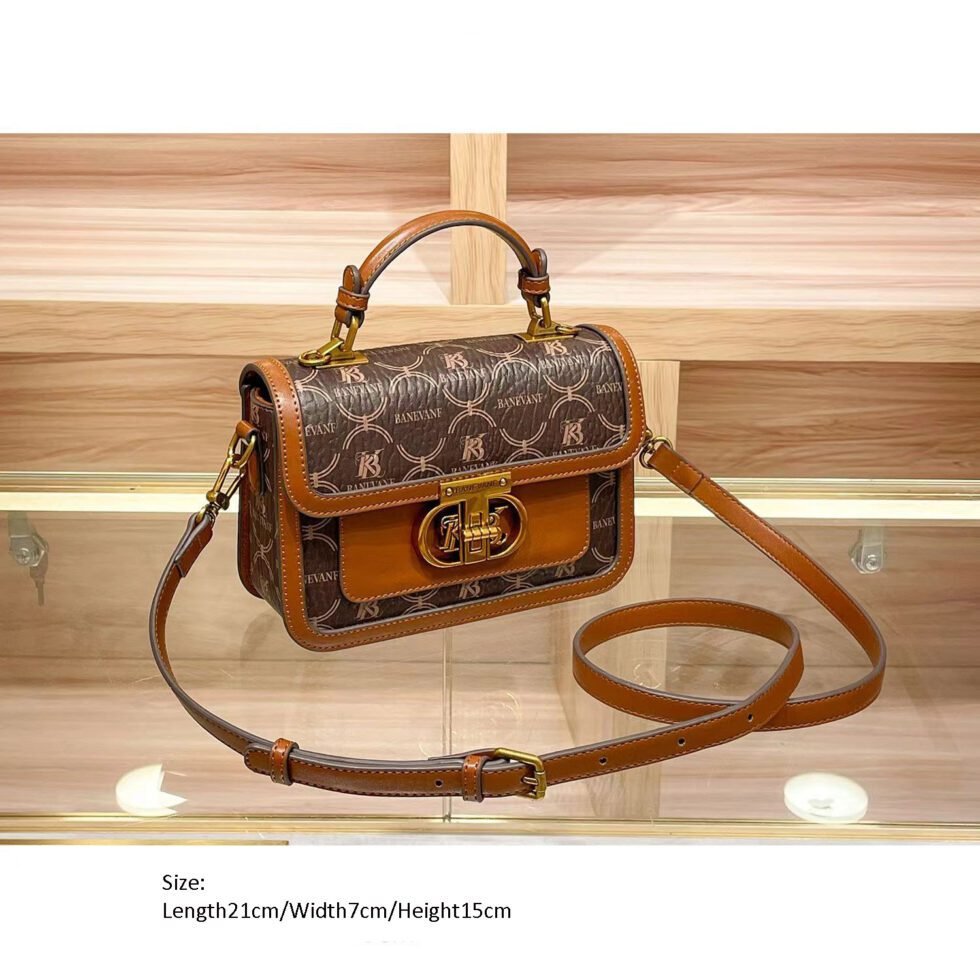 Autumn And Winter New Vintage Senior Latch Handbag Women's Shoulder Crossbody Bag-bag057-f