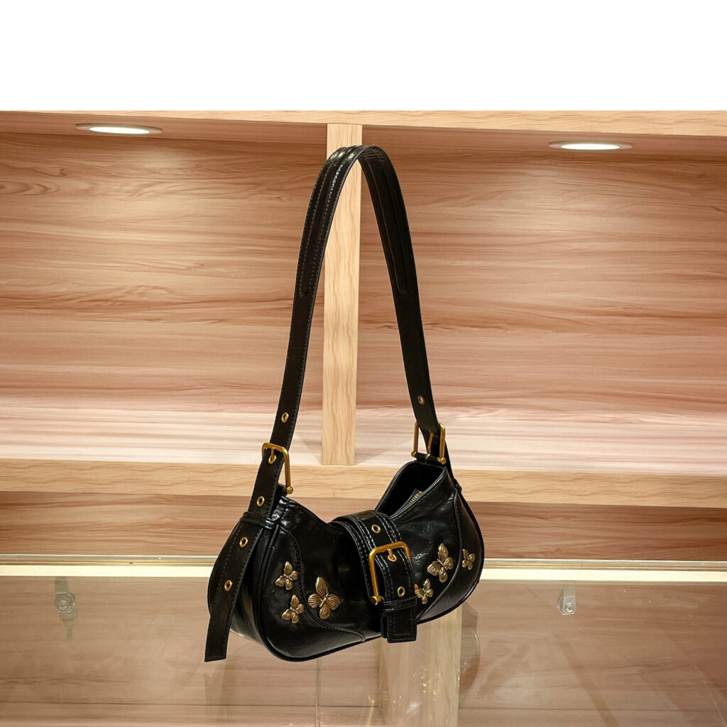 Butterfly decorative bag Women's leather all-in-one crossbody bag158-e