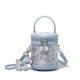 Embroidered Cylinder Handbag Women's Fashion Single Shoulder Crossbody Bag-bag064-a