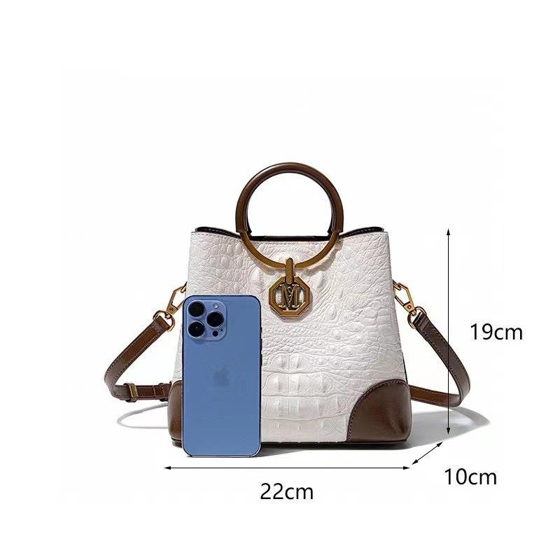 High-grade alligator print bucket bag women's fashion crossbody bag149-e