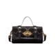 Leather Diamond-encrusted Handbag Locking Cambridge Bag Small Shoulder Crossbody Bag-bag078-a
