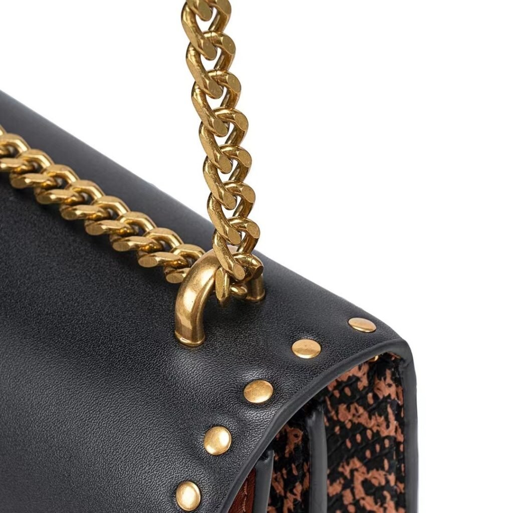 New High-grade Leather Color Chain Bag Women's Single Shoulder Crossbody Bag114-e