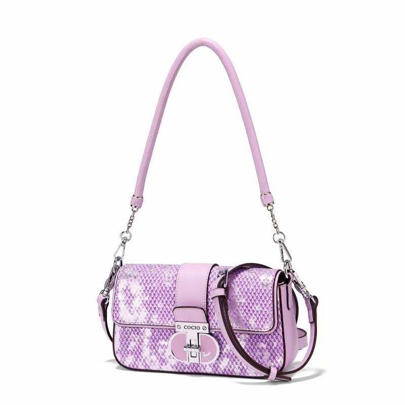 Summer new high-grade leather snakeskin pattern bag women's shoulder crossbody bag153-c