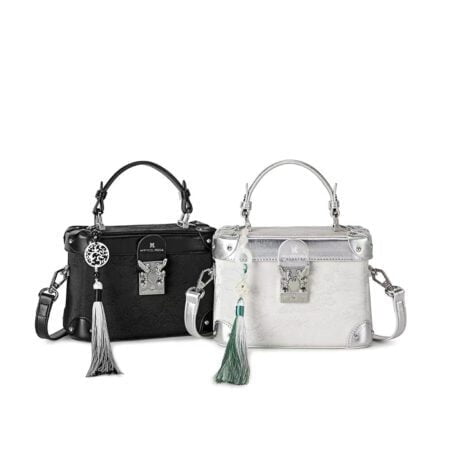 Women's Hand-held Crossbody Bag With Embroidered Buckle-bag071-a