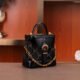 master Diamond-encrusted Leather Bucket Handbag Women's Fashion Chain Small Bag Shoulder Crossbody Bag134-a