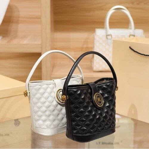 master Senior sense light luxury commuter fashion bucket bag summer new diamond check handbag women's crossbody bag174-a